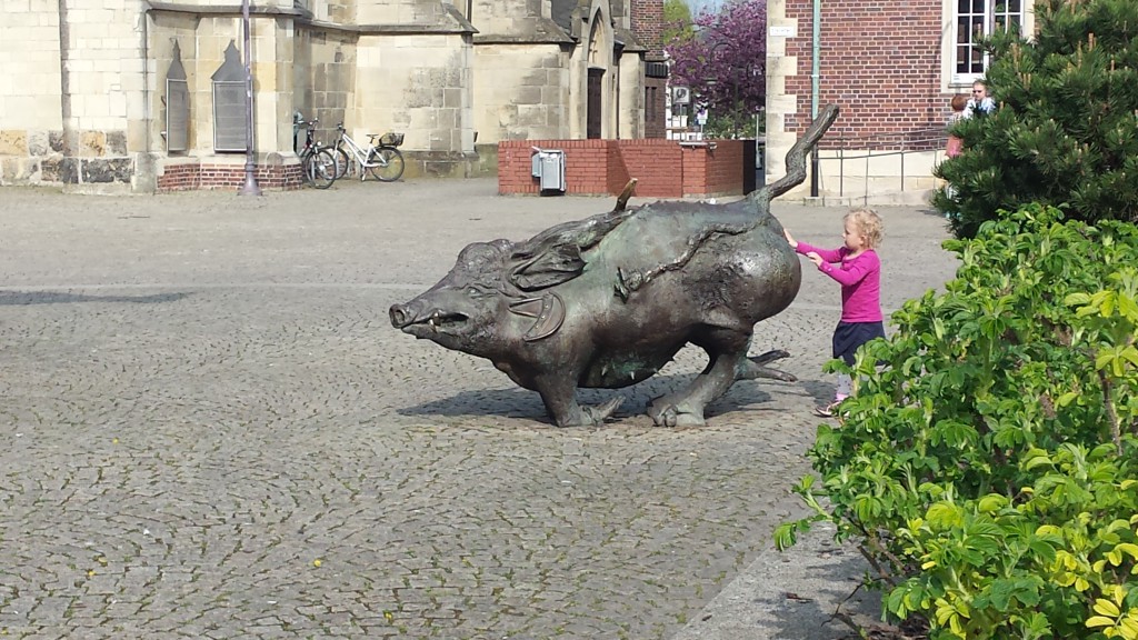 Markplatz Coesfeld, Wildschwein