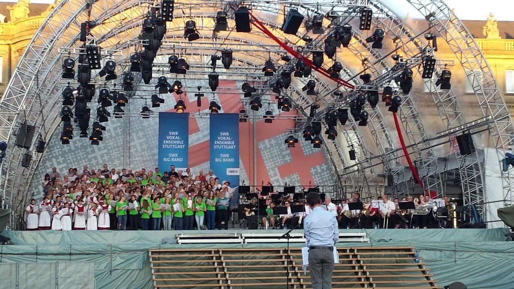 Probe Kirchentag 2015 in Stuttgart ....