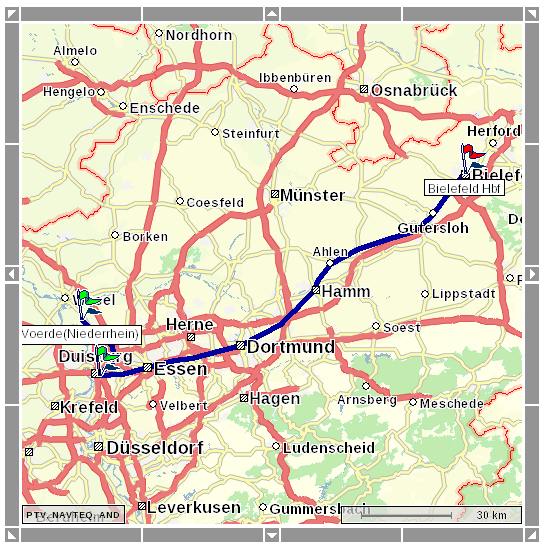 Voerde-Bielefeld mit der Bahn